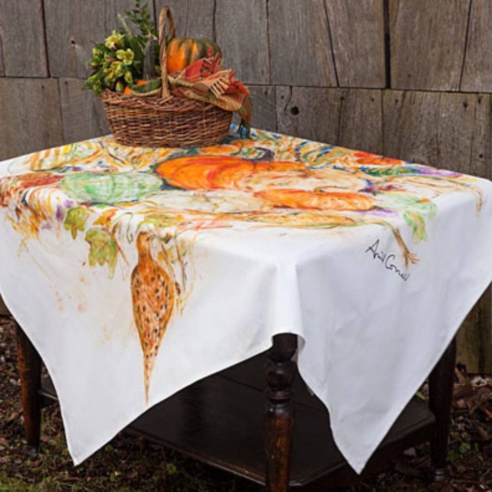 April Cornell Tablecloth Autumn Watercolor NWT